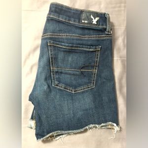 American eagle midi cut off shorts